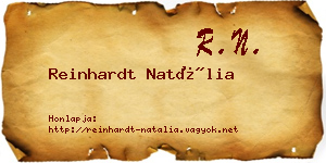 Reinhardt Natália névjegykártya